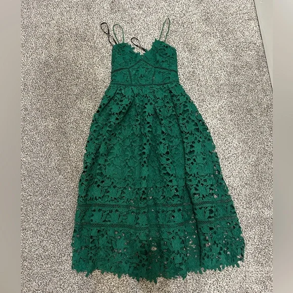 green emerald velvet dress Stretch Sequin Midi Dress Dark Green